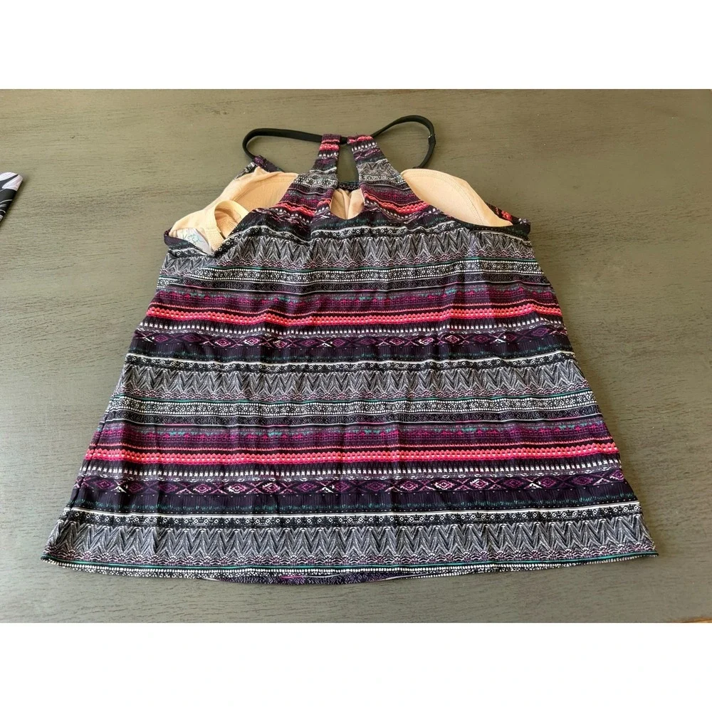 colorful KONA SOL swimsuit top tankini size XL - Picture 2 of 2